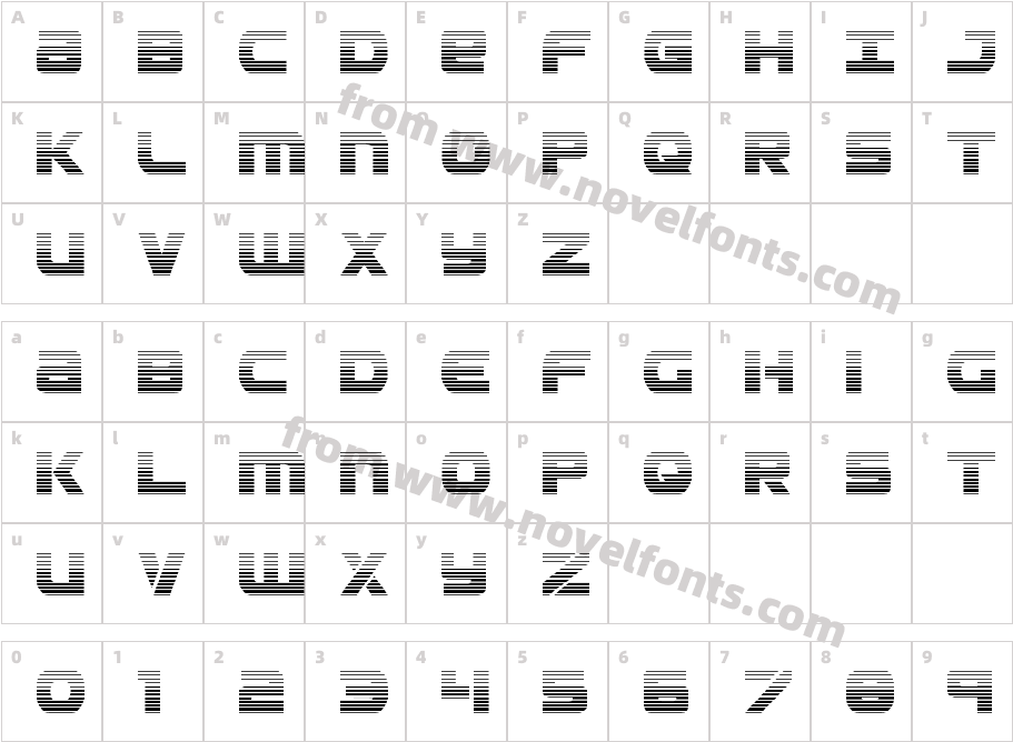 Ozda Gradient RegularCharacter Map