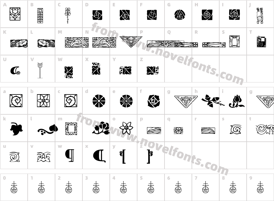P22 Artsand Crafts OrnamentsCharacter Map