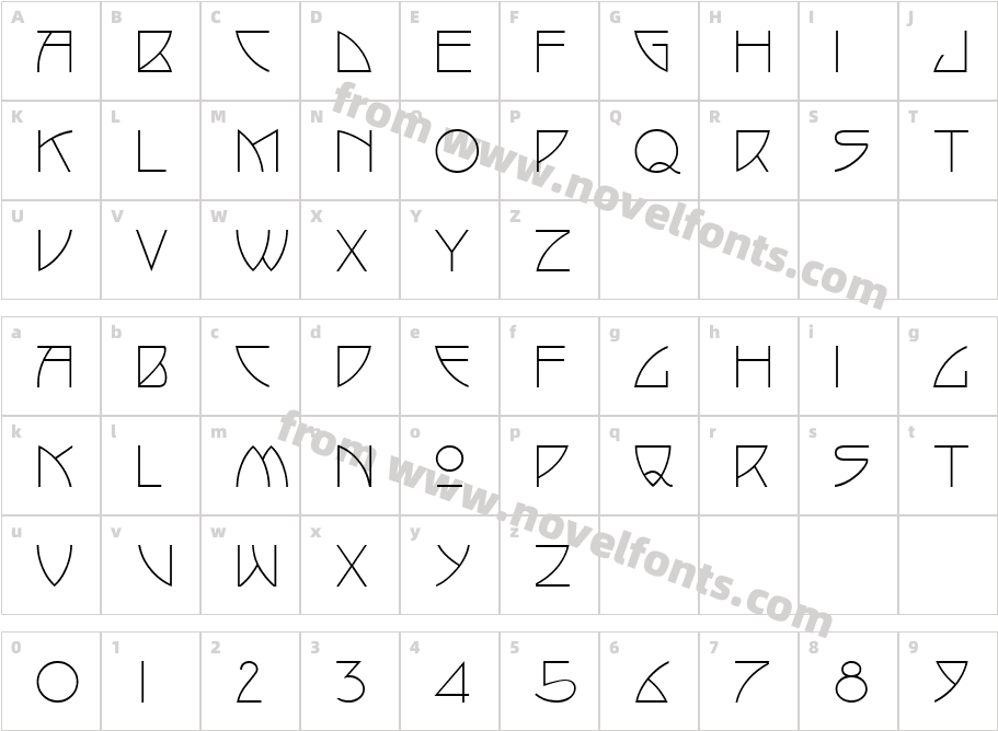 P22 Artsand Crafts Regular 4Character Map