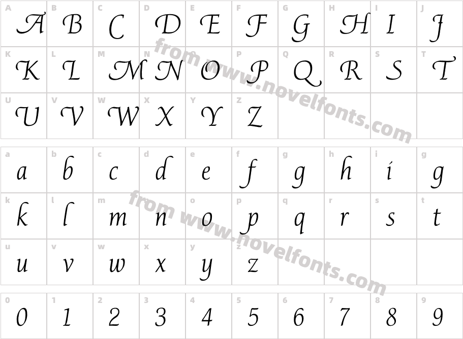 P22 Avocet Light ProCharacter Map