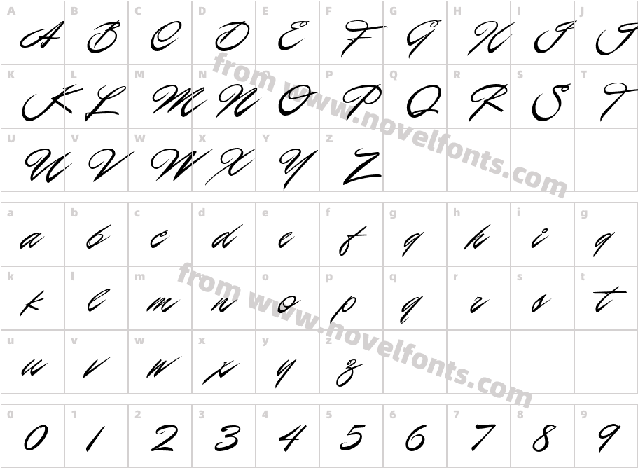 P22 Casual ScriptCharacter Map
