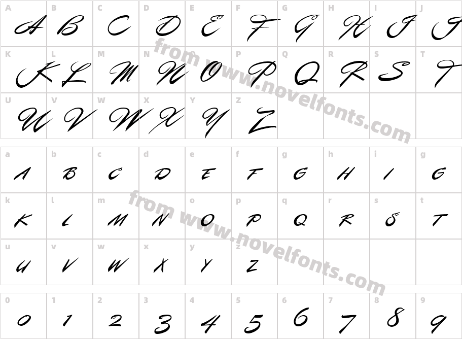P22 Casual ScriptSCCharacter Map