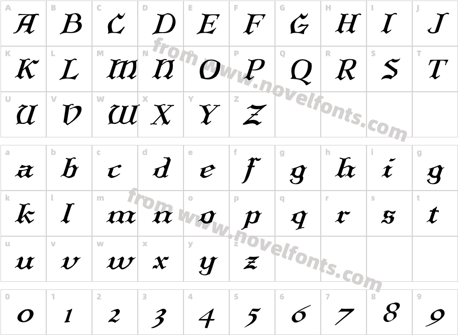 P22 LarkinCharacter Map