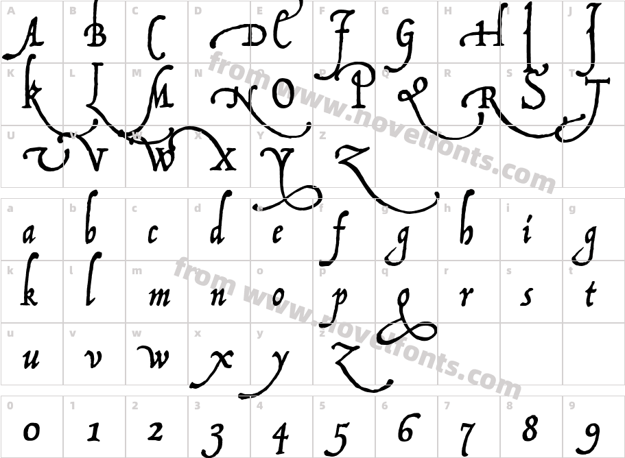 P22 Operina FioreCharacter Map
