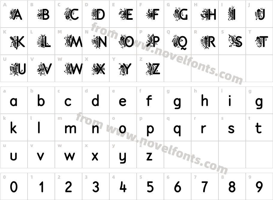 P22 Speyside Initials BoldCharacter Map