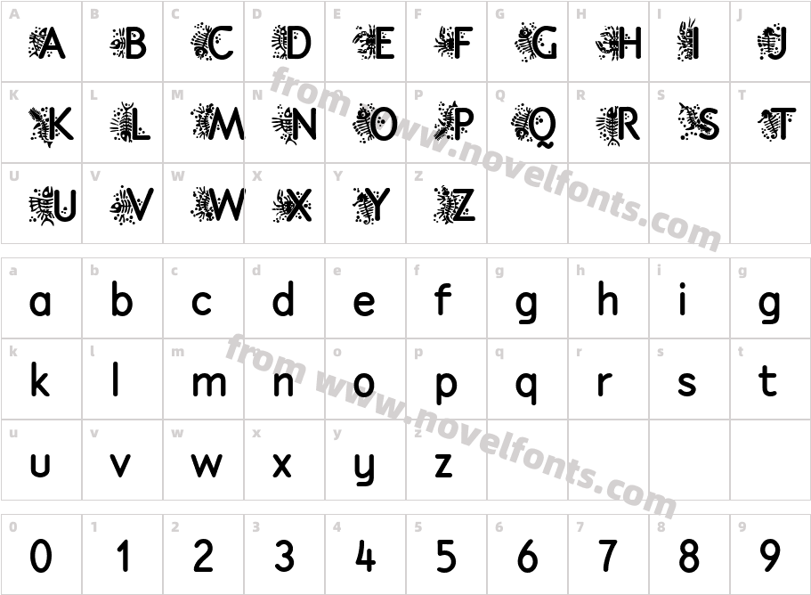 P22 Speyside Initials BoldCharacter Map
