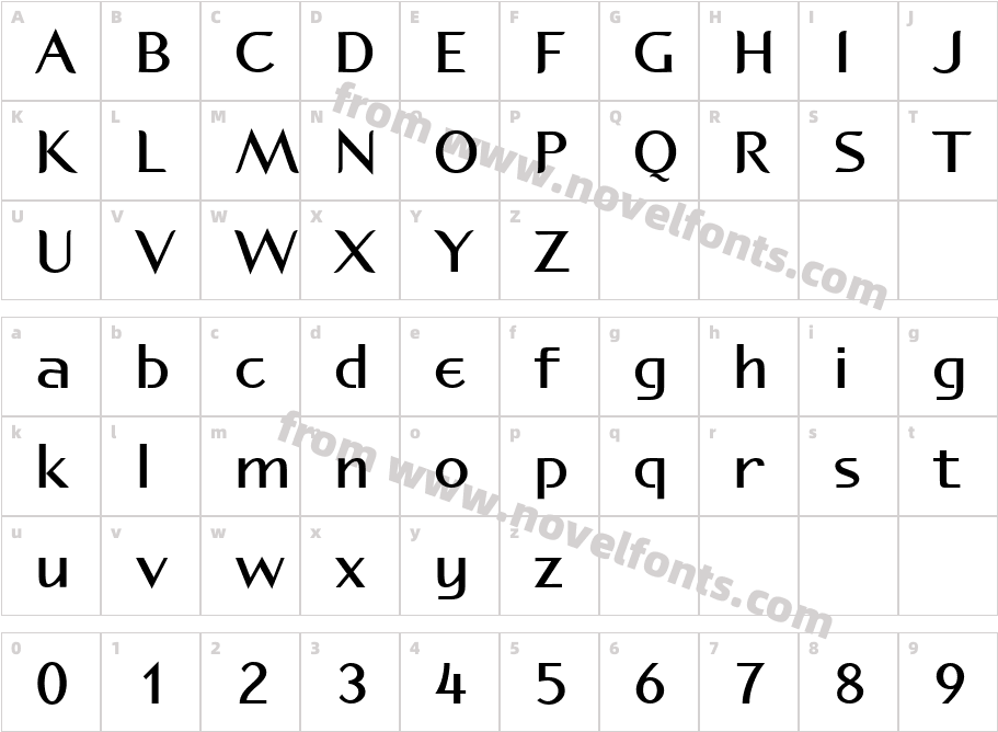 P22 Spiggie Pro BoldCharacter Map