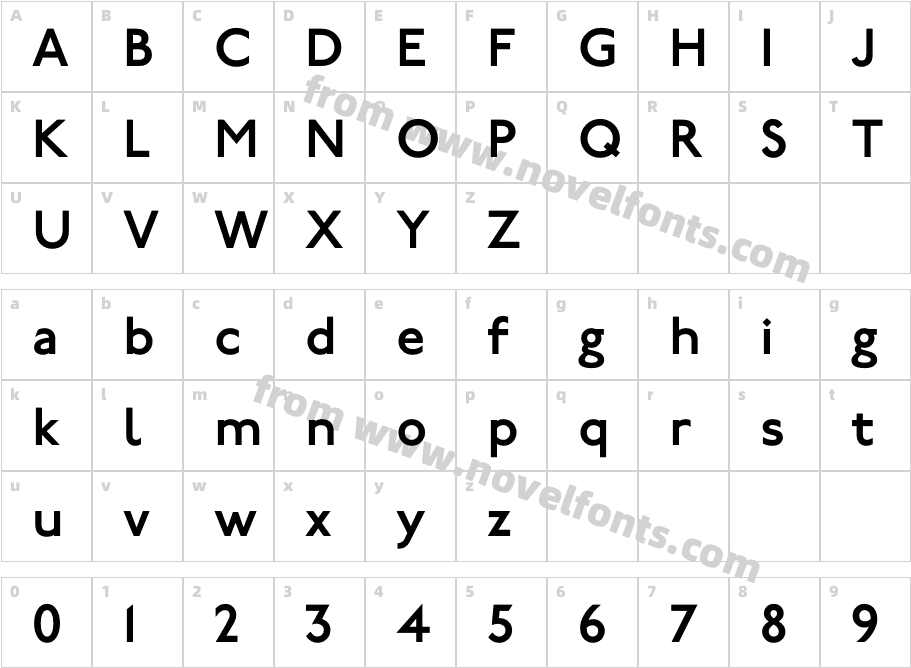 P22 Underground Demi BoldCharacter Map