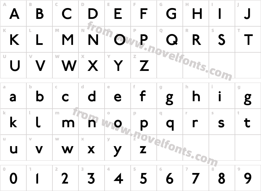 P22 UndergroundCY Demi BoldCharacter Map