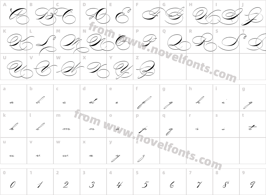 P22 Zaner OneCharacter Map