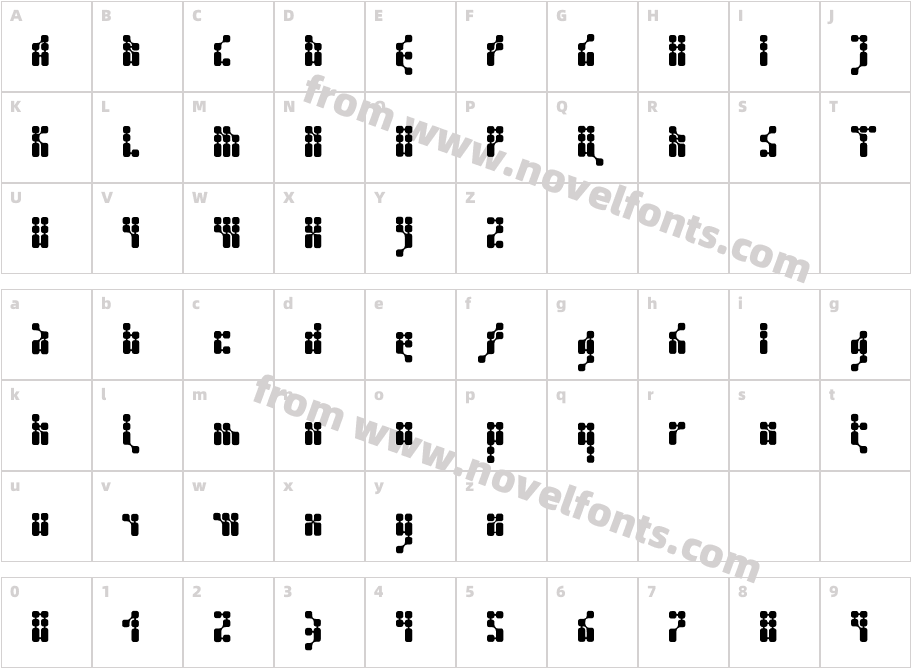 Kernfusion-RegularCharacter Map