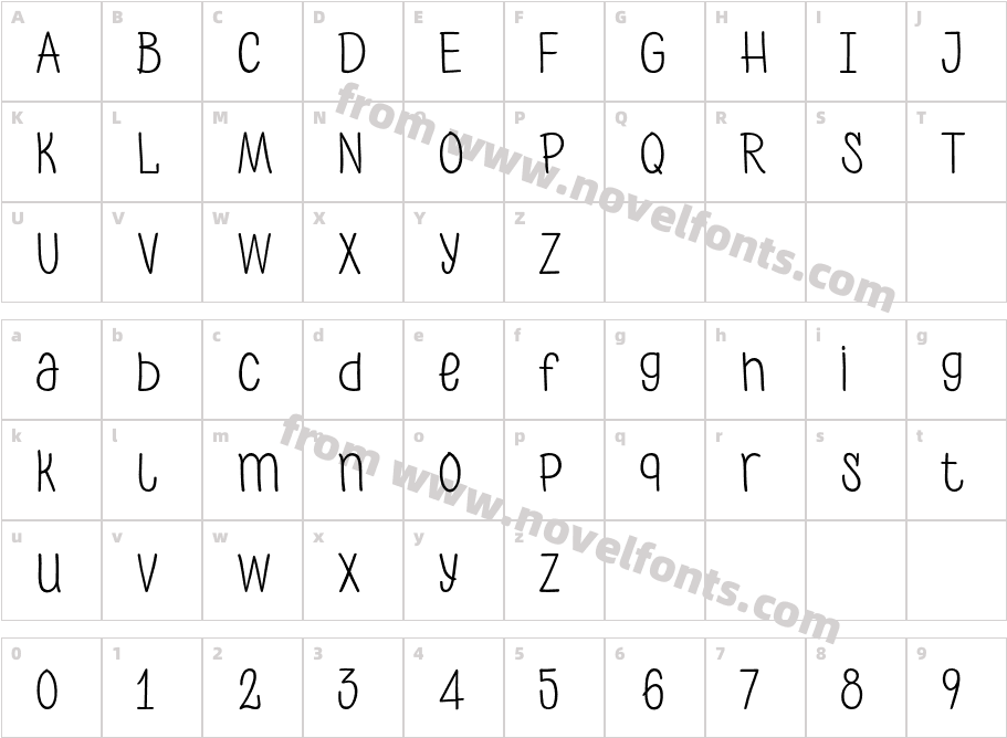 PH 300 RegularCharacter Map