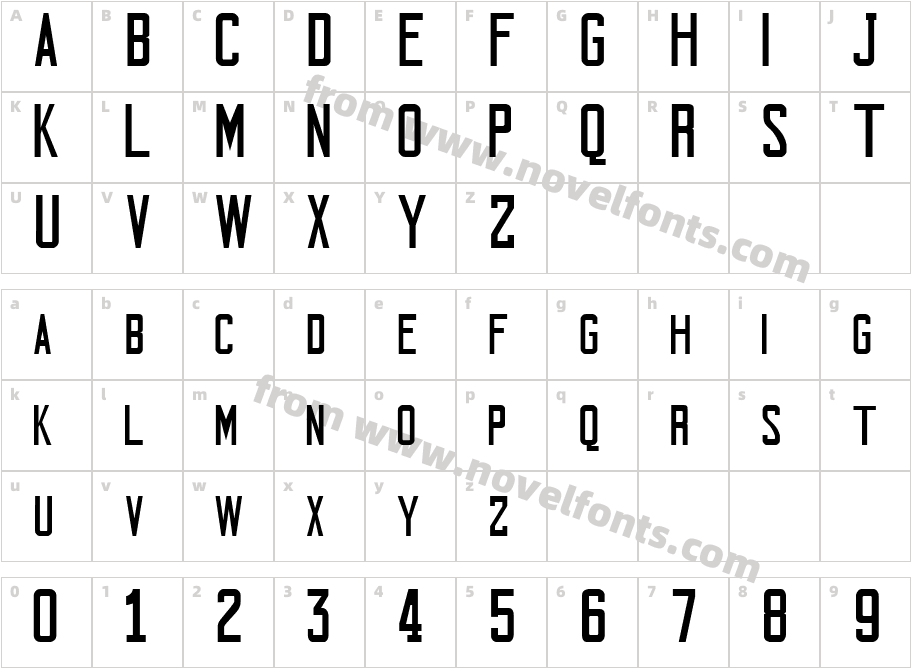 PLACAS MATRICULA ESP AnA1970Character Map