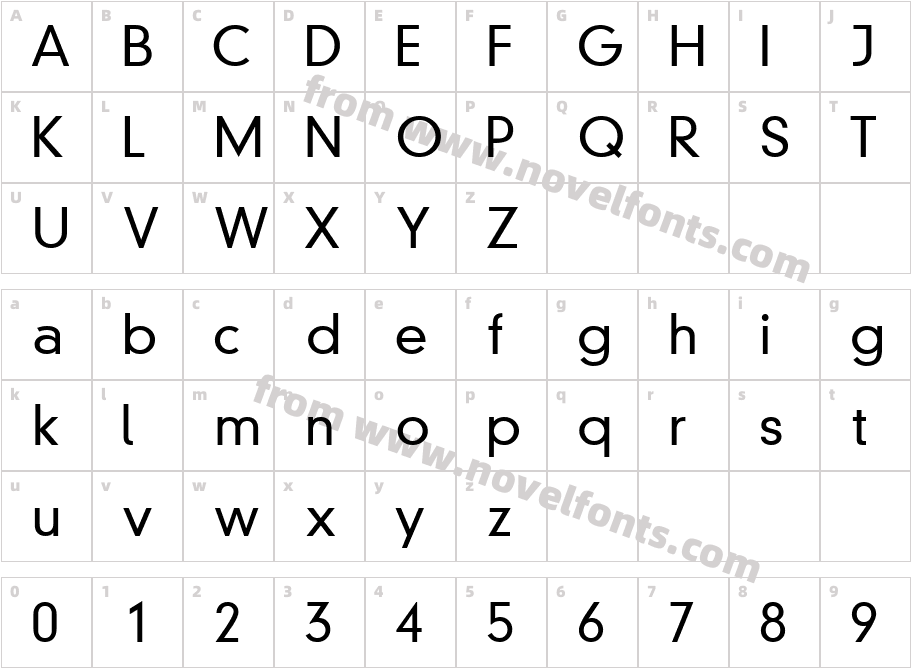 Parallax Grotesk LightS SiCharacter Map