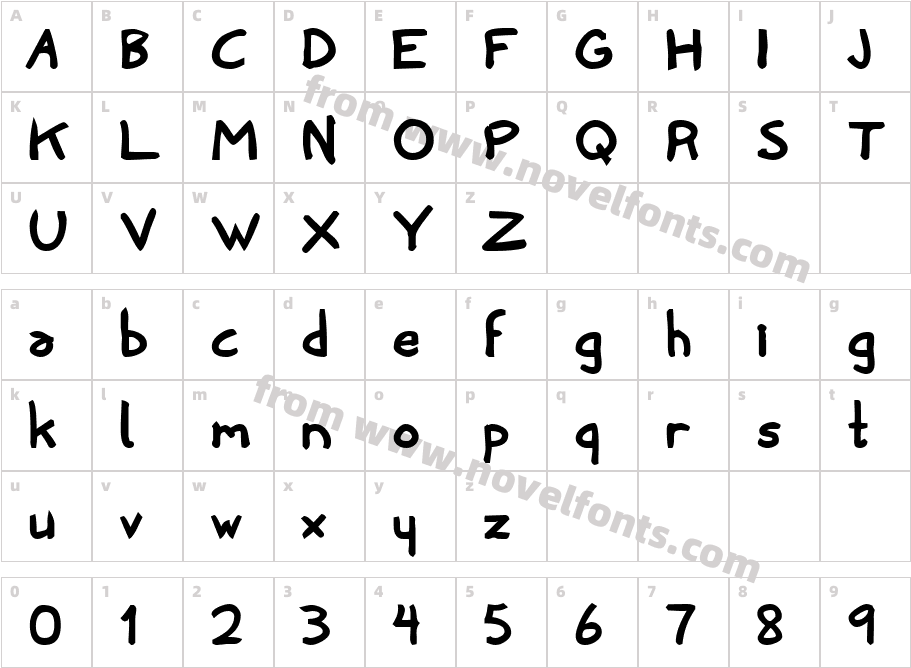 Penny BlackCharacter Map
