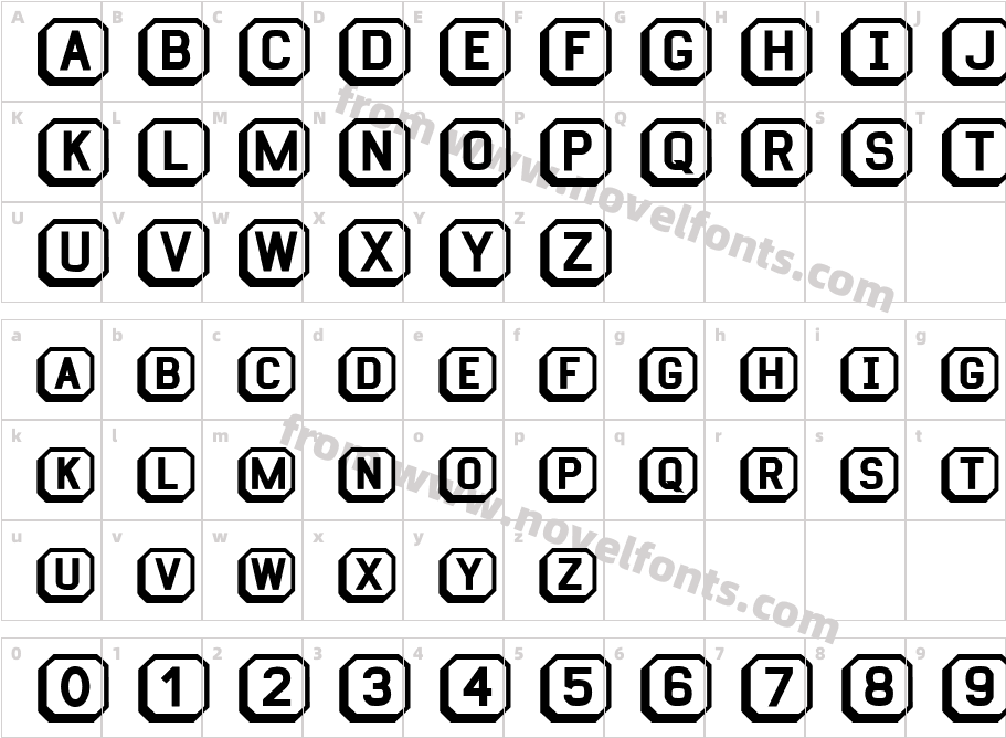 Keyboard Ultra Bold RegularSWFTECharacter Map