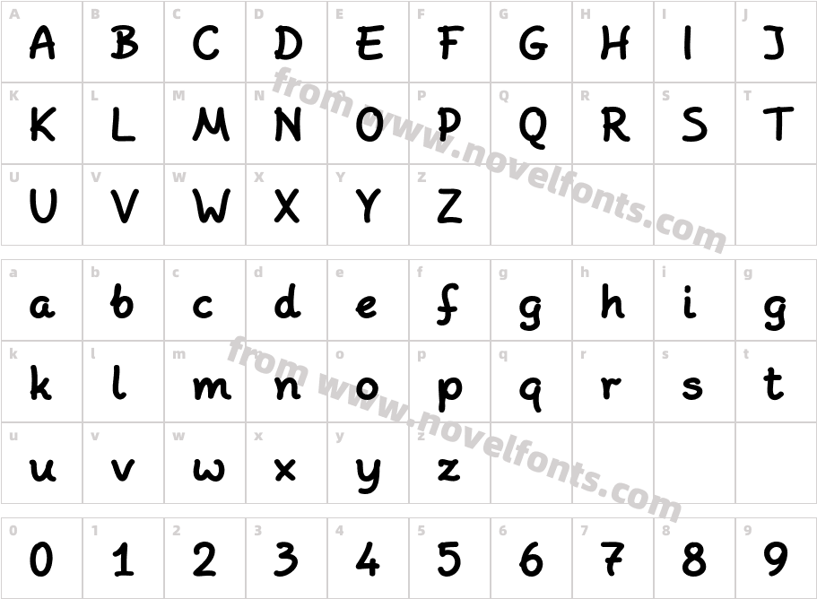 Peppo BoldCharacter Map