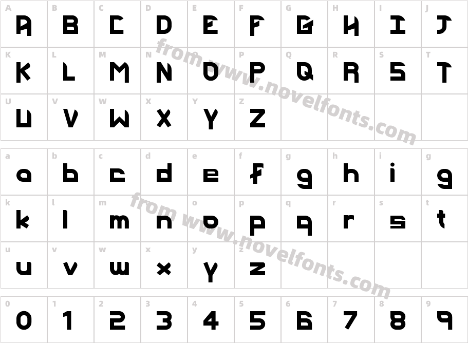 Plastic 101Character Map