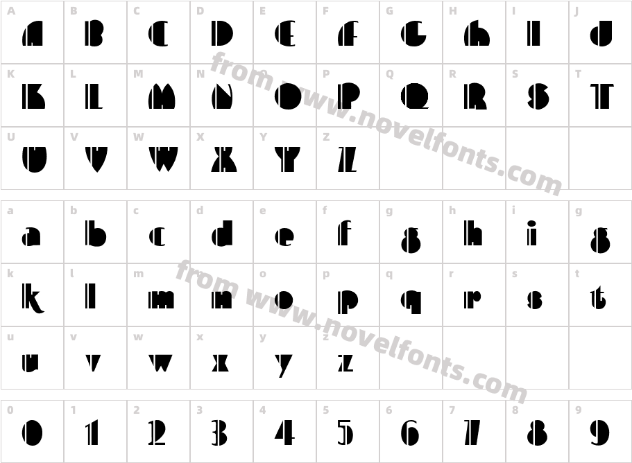 Plaza Suite RegularCharacter Map