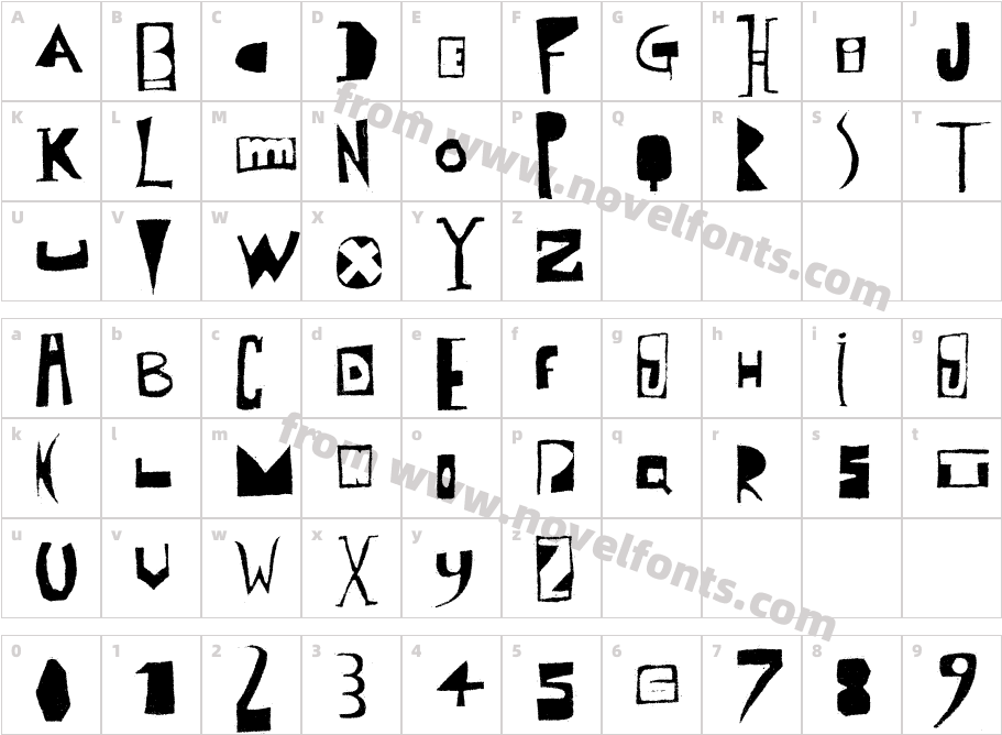 Polish PosterisationCharacter Map