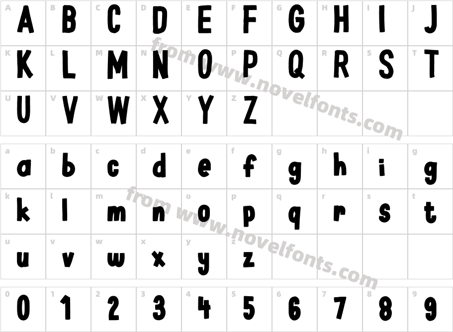 Porter Miles PrintCharacter Map