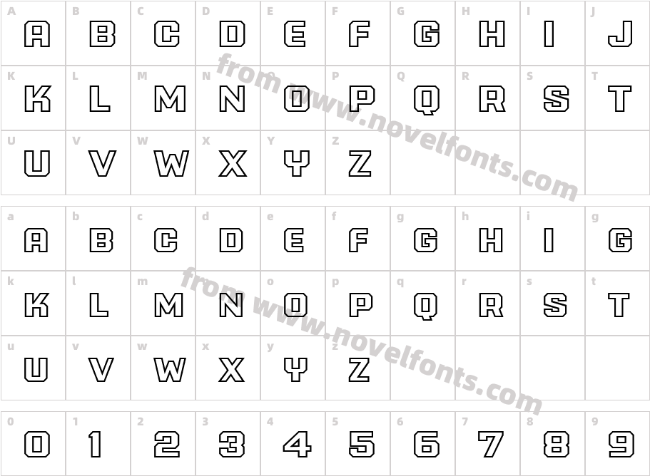 Power Station Outline WideCharacter Map