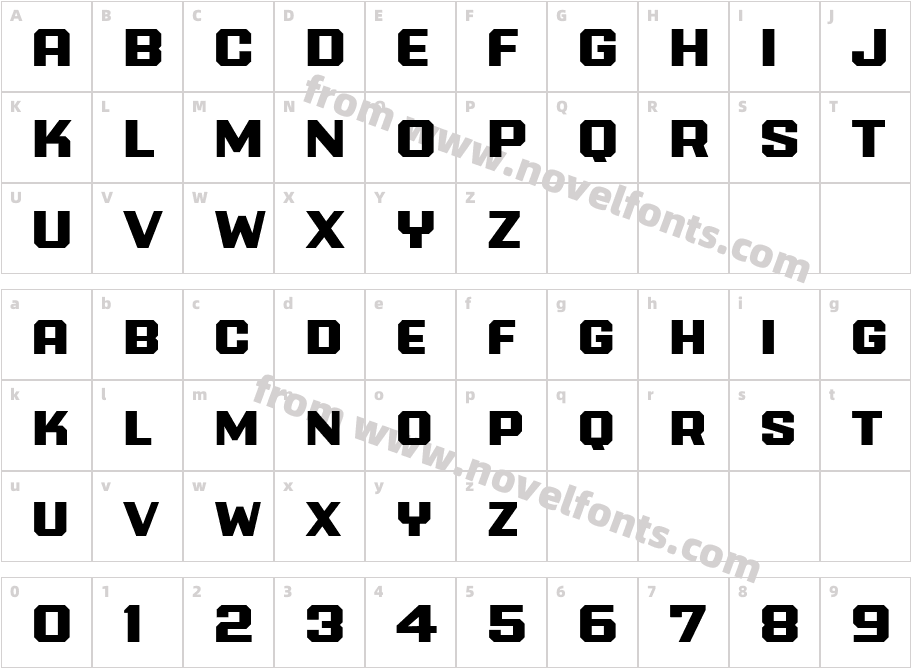 Power Station Solid WideCharacter Map