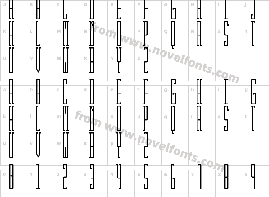 Kibby SlabCharacter Map