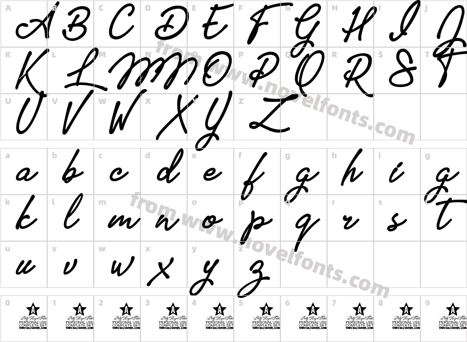 Pumpkins Personal UseCharacter Map