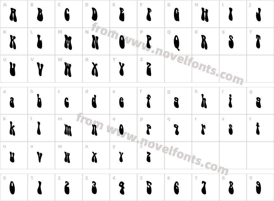 Puppy Like New32 Sup ConCharacter Map