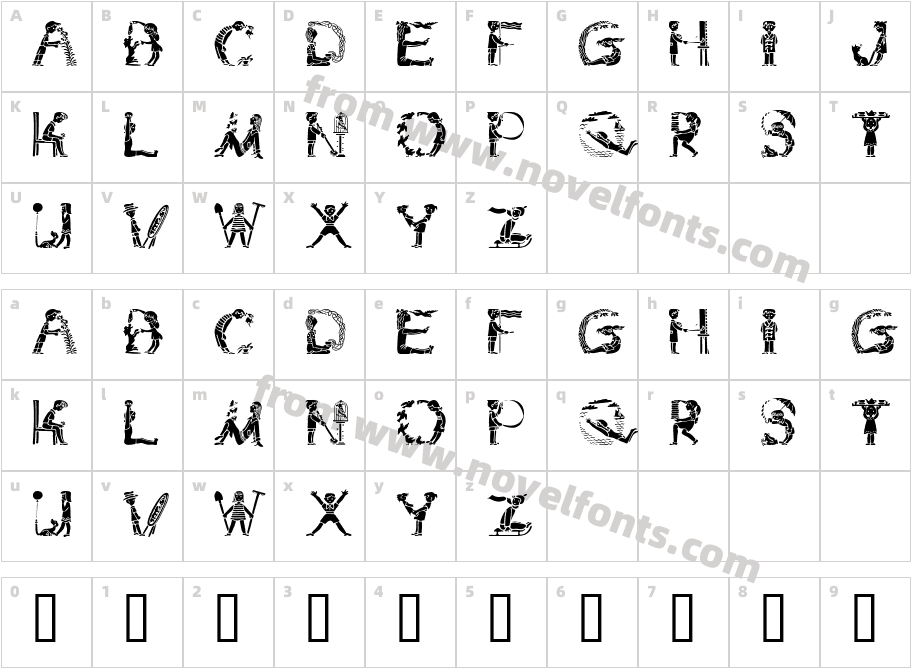 KiddoTRCharacter Map