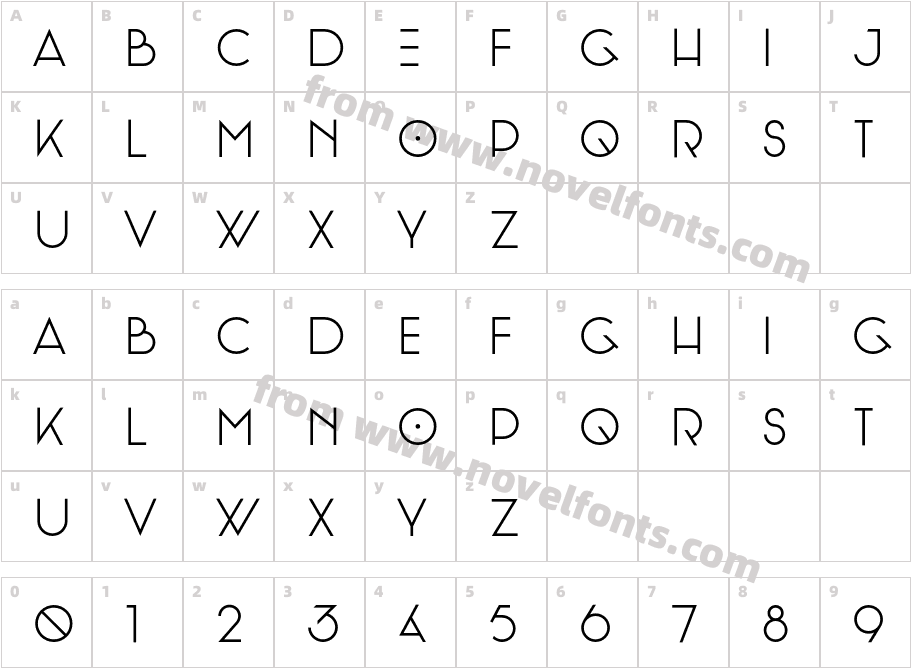 Recorda NormalCharacter Map