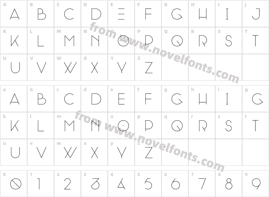 Recorda ThinCharacter Map