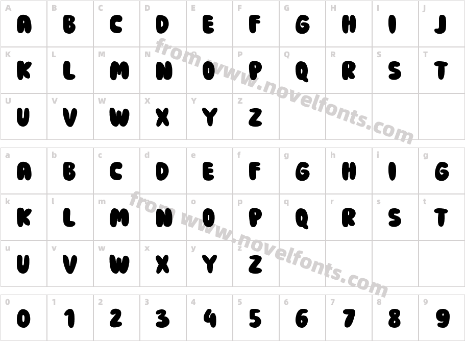 Retro ShoutCharacter Map