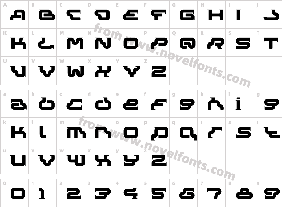 Rezzzistor 4FCharacter Map