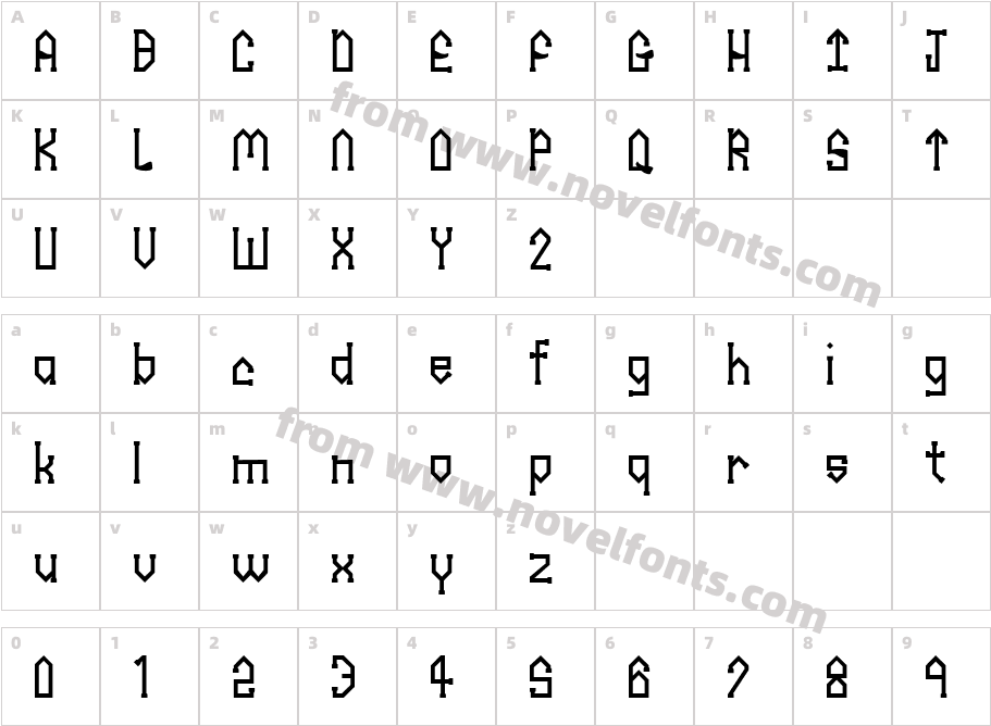 Rhinestone 101Character Map