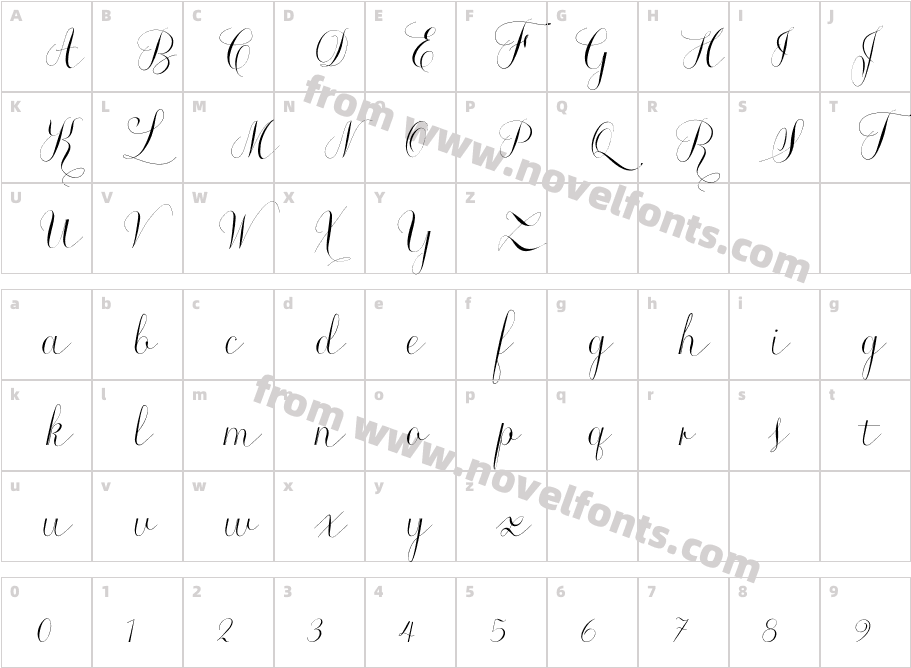 Roicamonta Basic ItalicCharacter Map