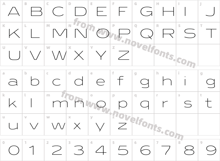 Ronsard Crystal LightCharacter Map