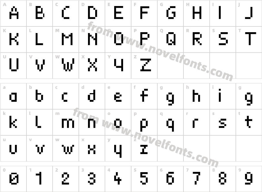 Rot 7ptCharacter Map