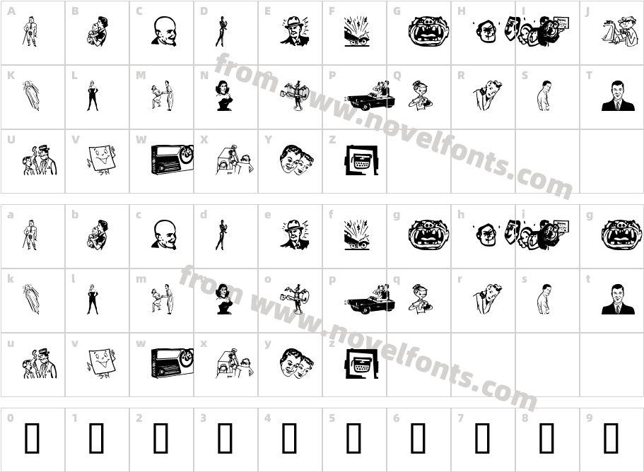 Rotodesign DingbatsCharacter Map