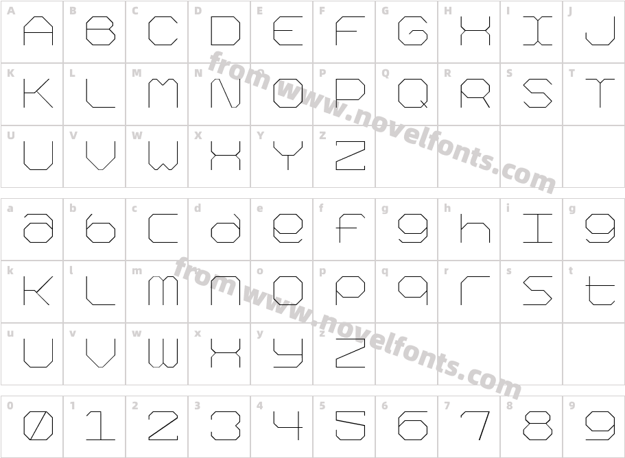 KimonoCharacter Map