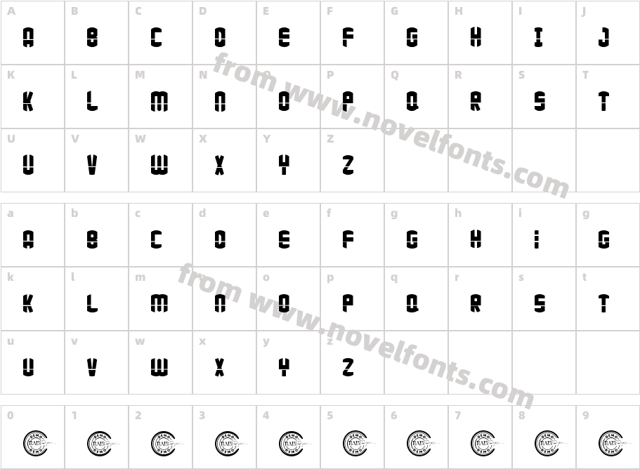 Kindercoy Demo StriketroughCharacter Map