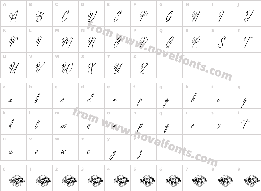 Rustic Astera DEMO VERSIONCharacter Map