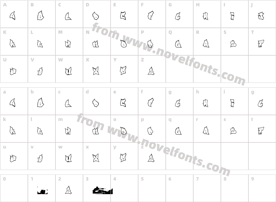 S Li CkCharacter Map