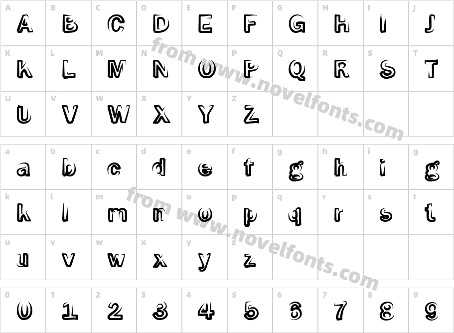 S Mo Ke ScreenCharacter Map