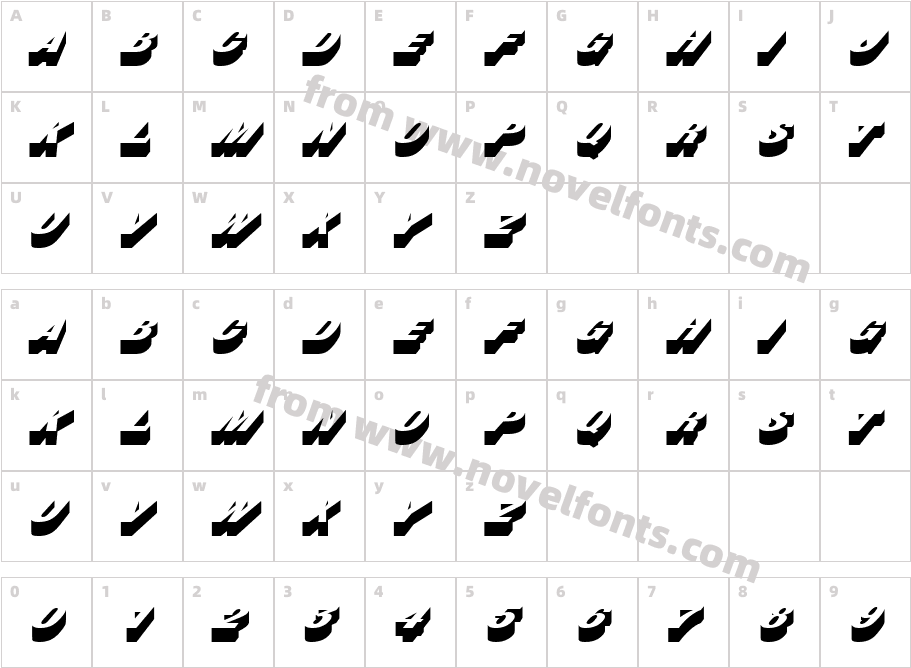 131-CAI978Character Map