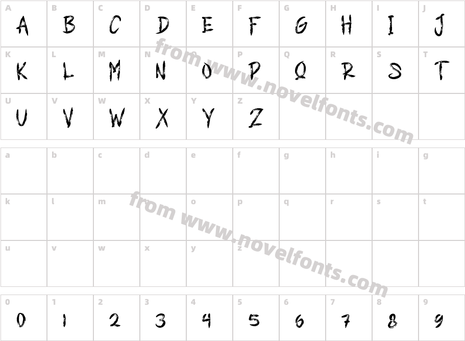 SILVERFANGCharacter Map