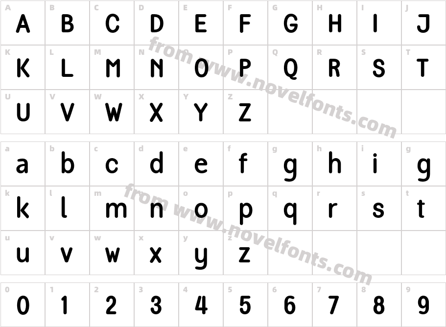 SS Chrome RegularCharacter Map