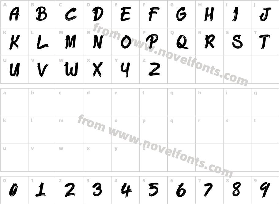 STROKERZ DEMOCharacter Map