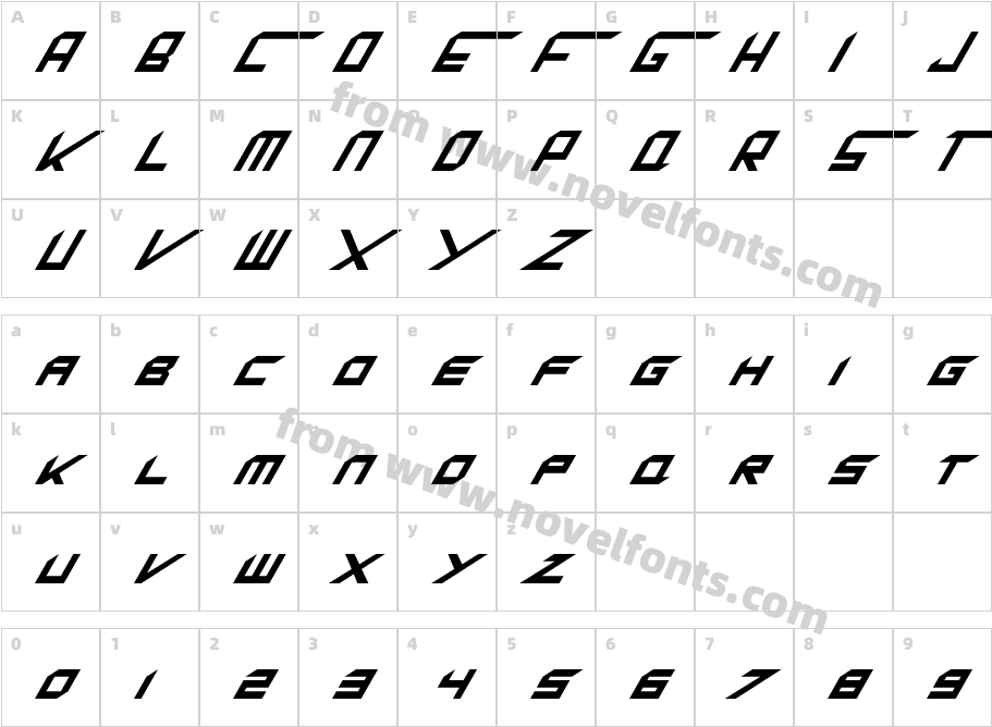 King Dubstepikz ItalicCharacter Map